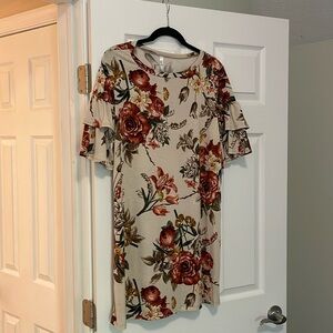 Adorable Floral T-shirt Dress